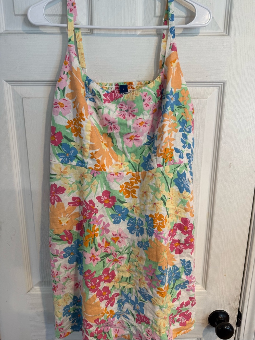 Old Navy Floral Midi Dress in Pink, Blue, Yellow, Orange, Green